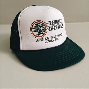 80’s / 90’s vintage green snapback trucker hat cap